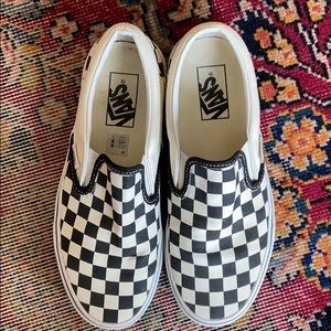 Vans checkerboard slip on